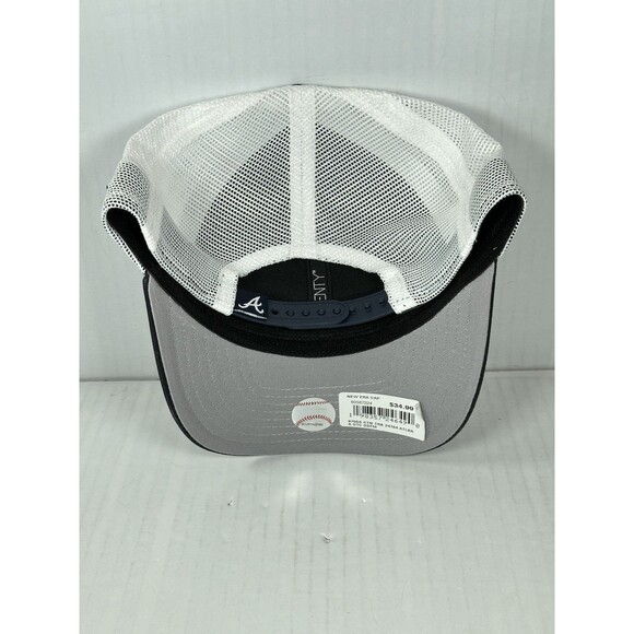 New Era Atlanta Braves MLB 9SEVENTY Adjustable Trucker Stretch-Snap Hat Cap NWT - Picture 4 of 5